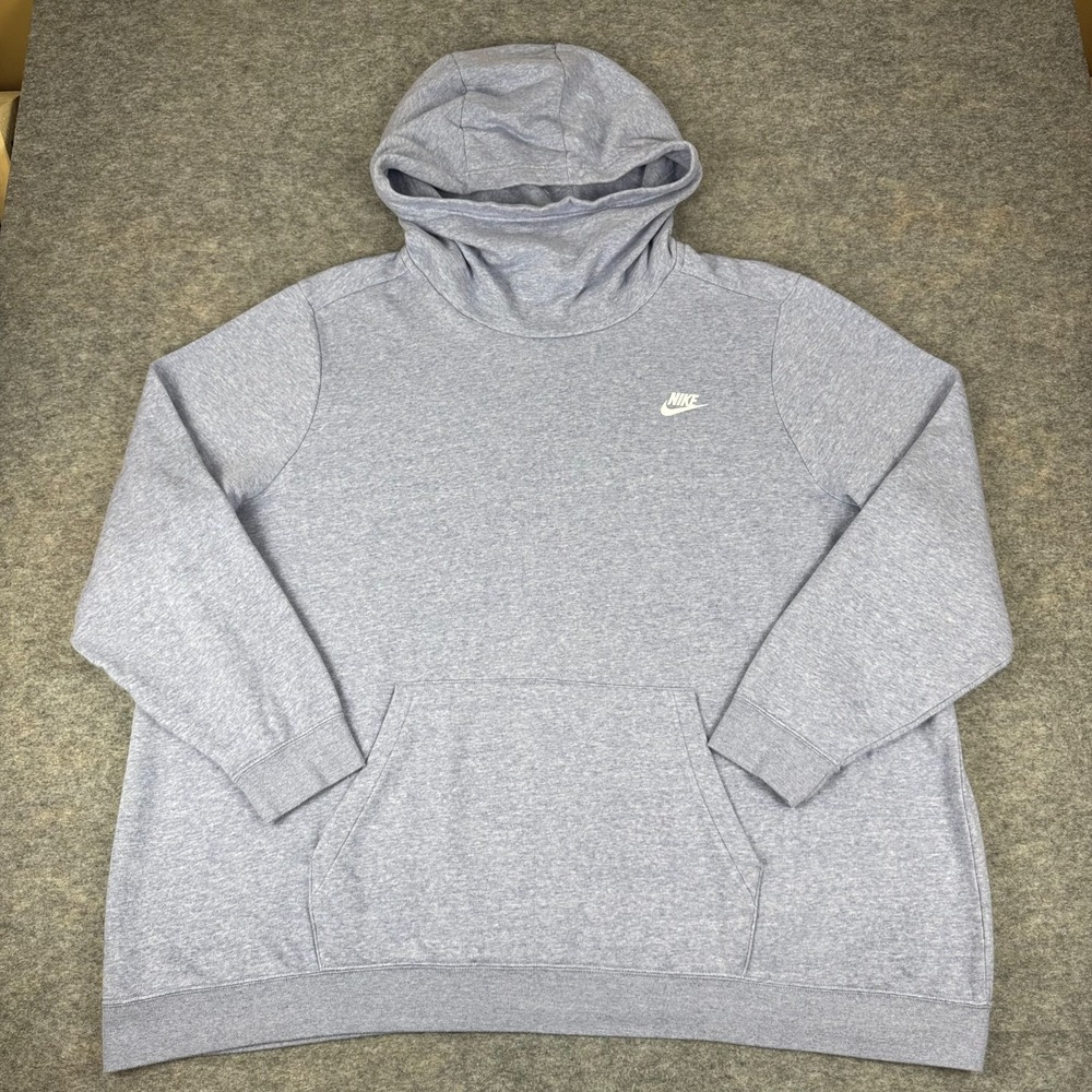 Nike Sportswear Club Fleece Hoodie Funnel Neck Blue Womens Plus 3X